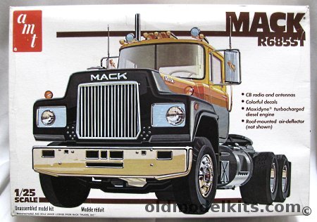 AMT 1/25 Mack R685ST Semi Truck, 5020 plastic model kit